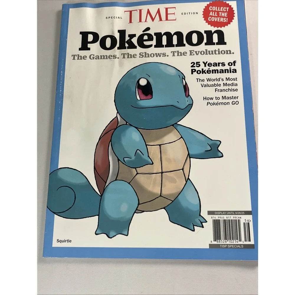 Pokemon Squirtle Time Magazine 2024 Special Edition- 25 Years Pokemon In America